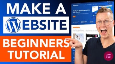 How To Make A WordPress Website With Elementor | Beginners Tutorial 2022