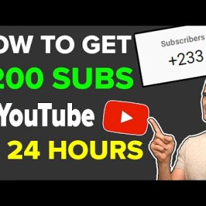 Free YouTube Subscribers: Gain 200 REAL SUBSCRIBERS Subscribers in 24 Hours?