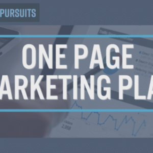 one page marketing plan what it is and how to make a great one