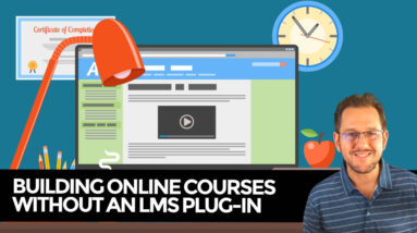 how to create online courses on wordpress without an lms plug in