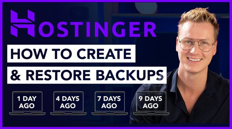 How To Create And Restore Backups Using Hostinger